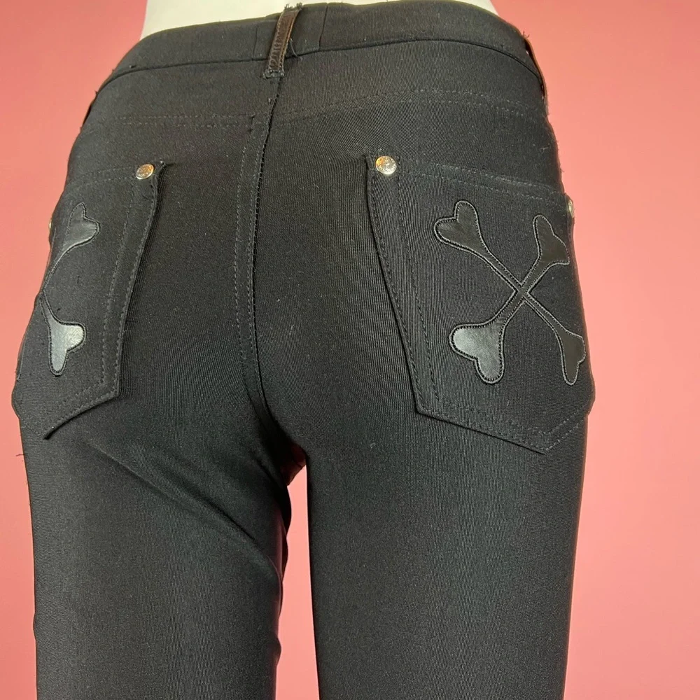 ❌SOLD-DEPOP❌ Onitsuka “Born To Win” Patch Leather Pants - Picture 2 of 8